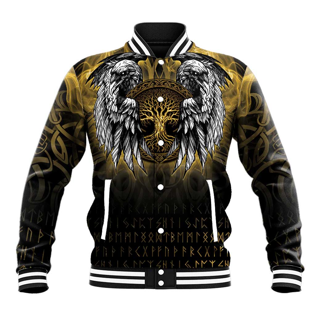 Personalized Cornwall Celtic Chough Baseball Jacket With Tree Of Life - Wonder Print Shop