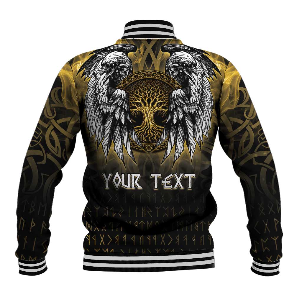 Personalized Cornwall Celtic Chough Baseball Jacket With Tree Of Life - Wonder Print Shop