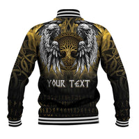 Personalized Cornwall Celtic Chough Baseball Jacket With Tree Of Life - Wonder Print Shop