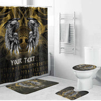 Personalized Cornwall Celtic Chough Bathroom Set With Tree Of Life - Wonder Print Shop
