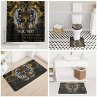 Personalized Cornwall Celtic Chough Bathroom Set With Tree Of Life - Wonder Print Shop