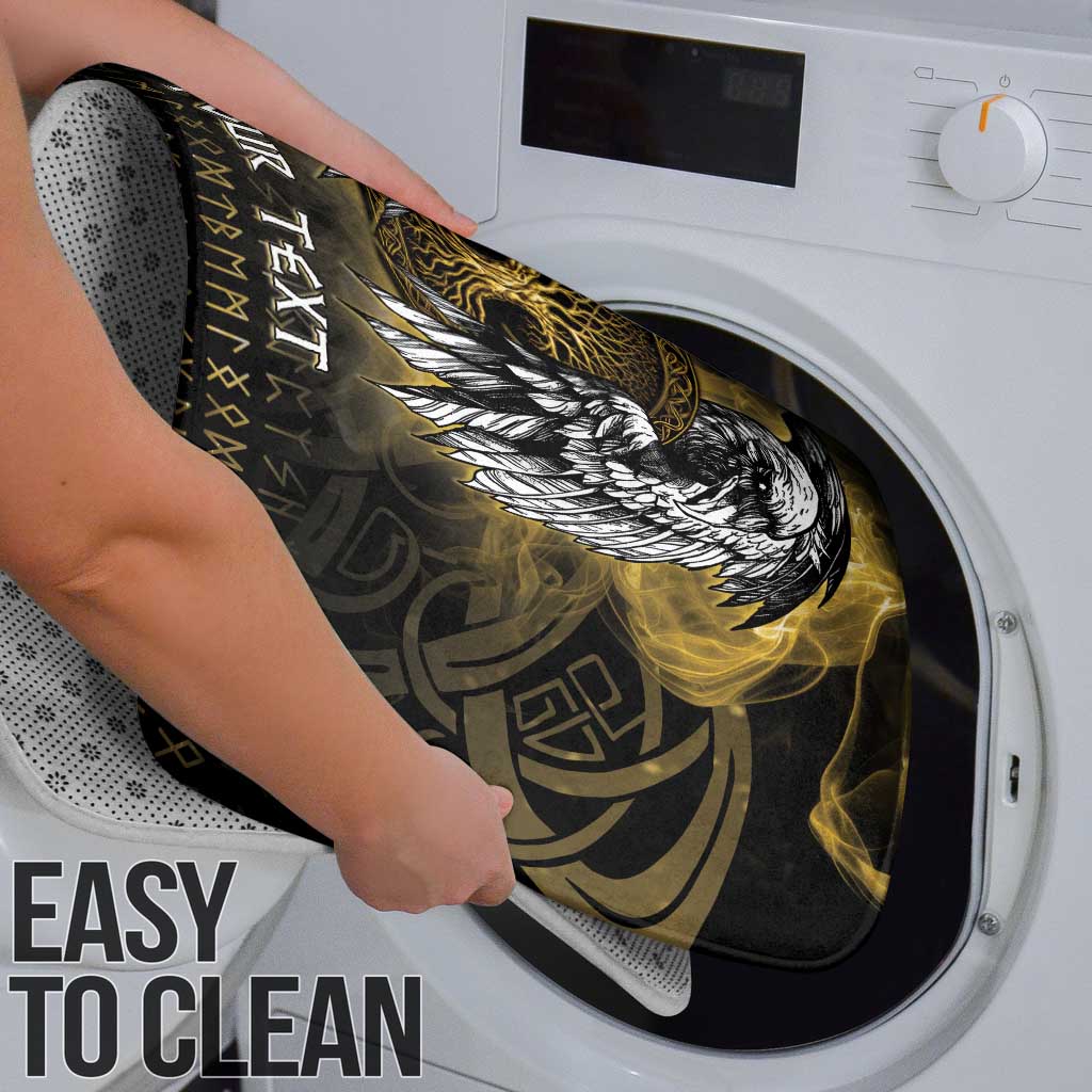 Personalized Cornwall Celtic Chough Bathroom Set With Tree Of Life - Wonder Print Shop