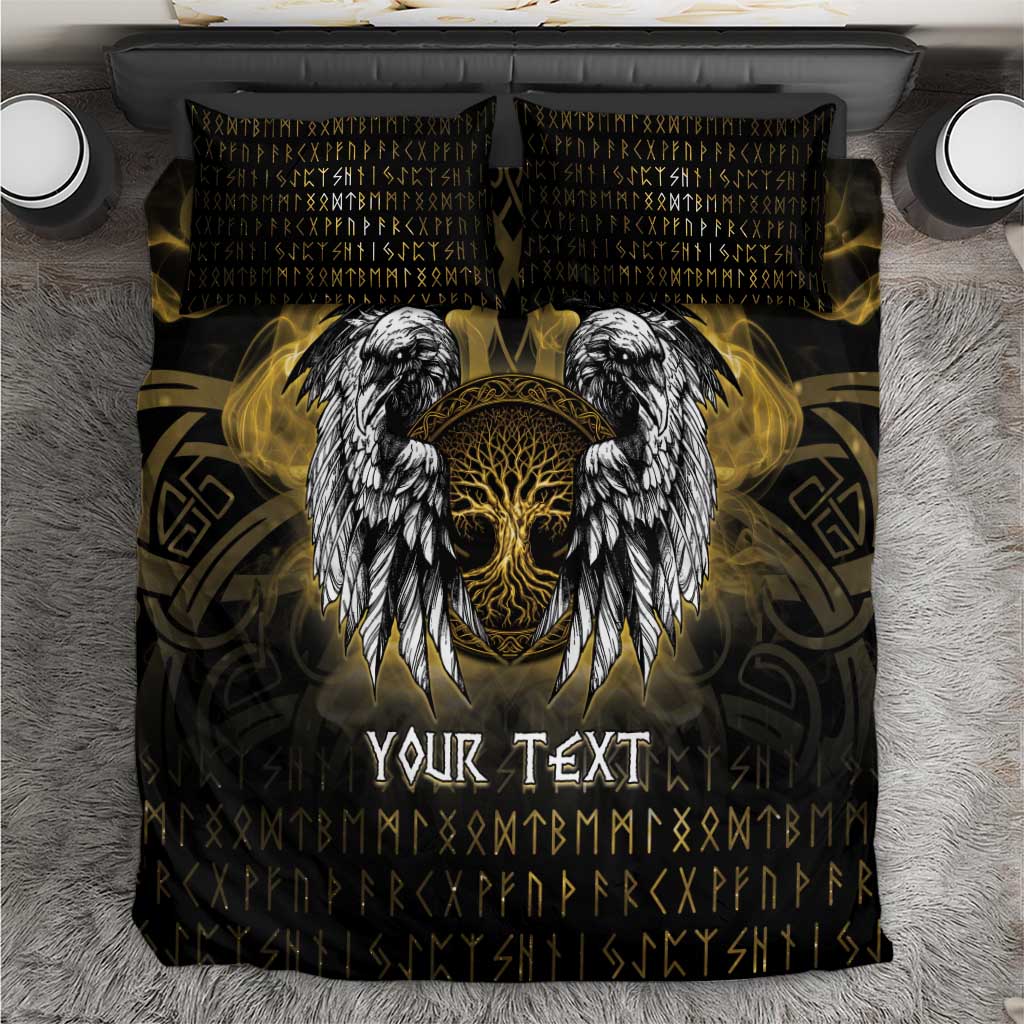 Personalized Cornwall Celtic Chough Bedding Set With Tree Of Life - Wonder Print Shop