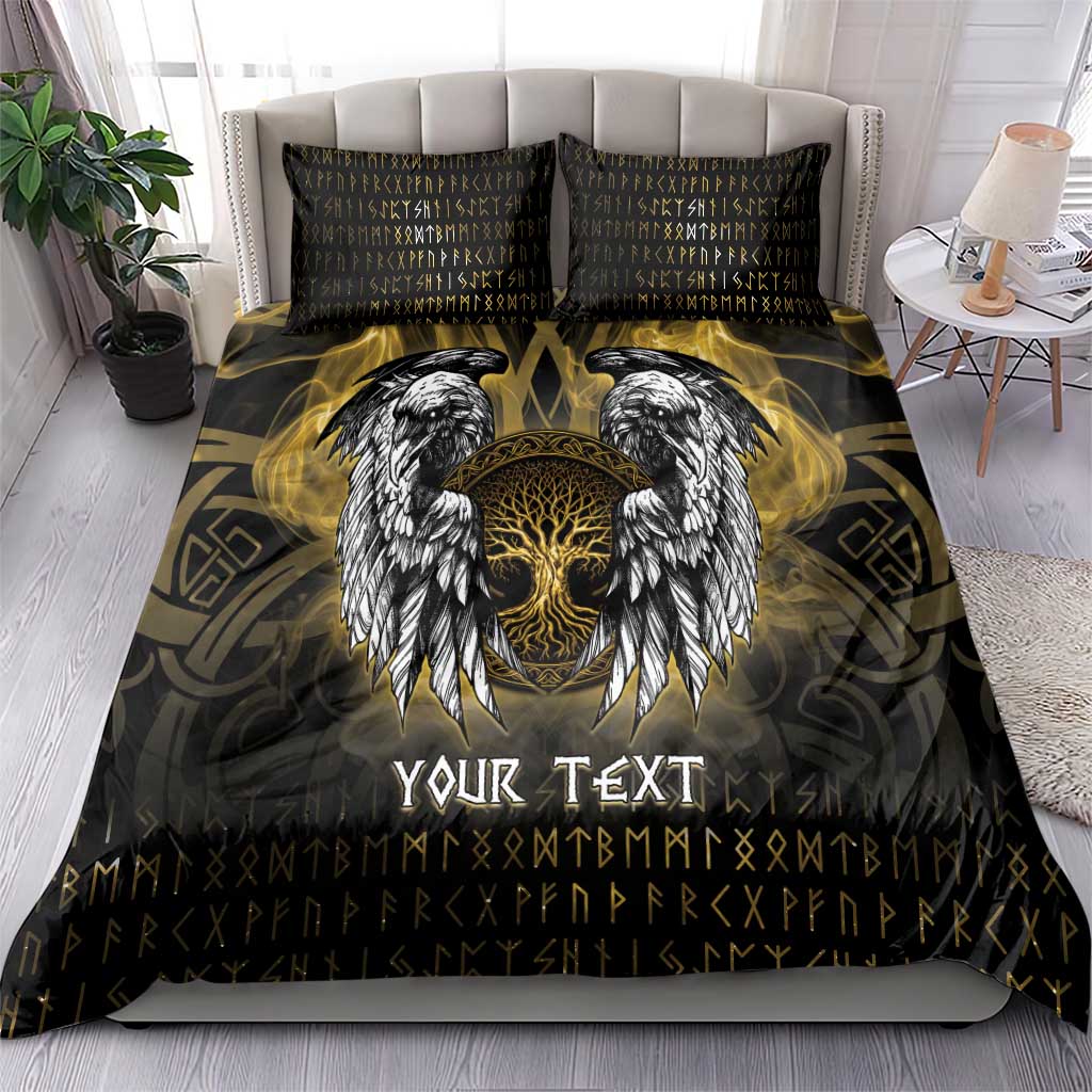 Personalized Cornwall Celtic Chough Bedding Set With Tree Of Life - Wonder Print Shop