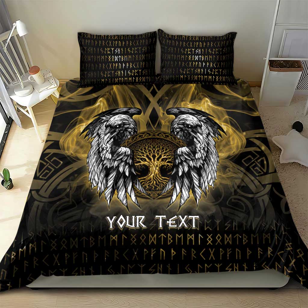 Personalized Cornwall Celtic Chough Bedding Set With Tree Of Life - Wonder Print Shop