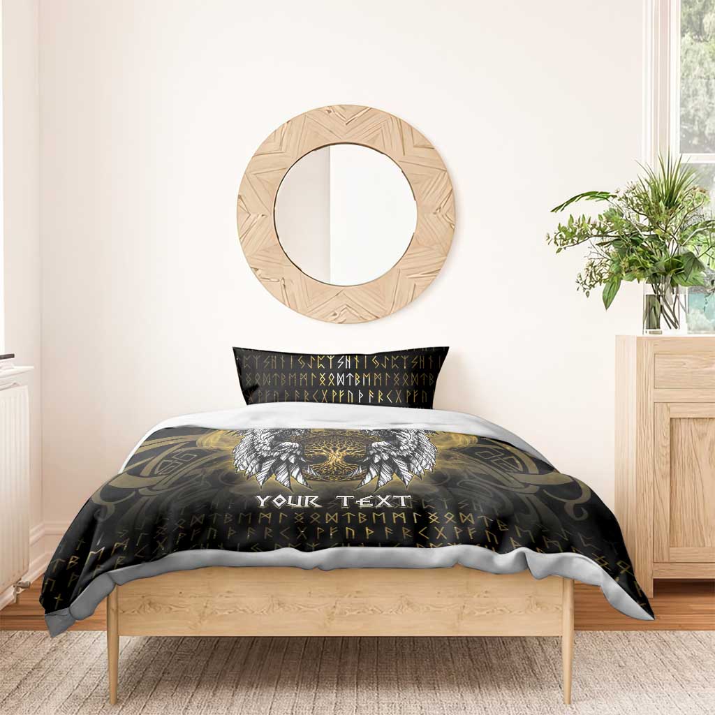 Personalized Cornwall Celtic Chough Bedding Set With Tree Of Life - Wonder Print Shop
