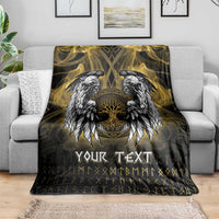 Personalized Cornwall Celtic Chough Blanket With Tree Of Life - Wonder Print Shop