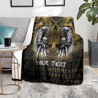 Personalized Cornwall Celtic Chough Blanket With Tree Of Life - Wonder Print Shop