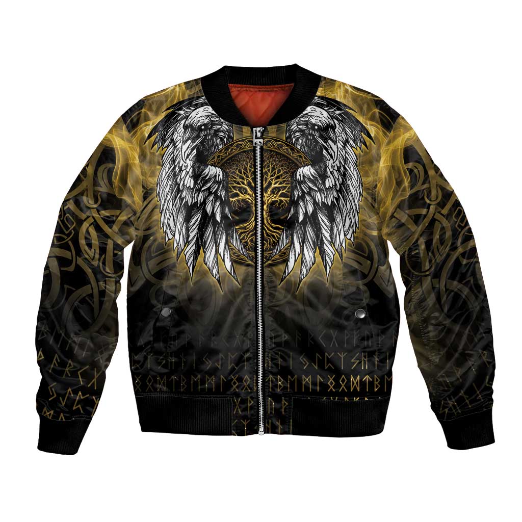 Personalized Cornwall Celtic Chough Bomber Jacket With Tree Of Life - Wonder Print Shop