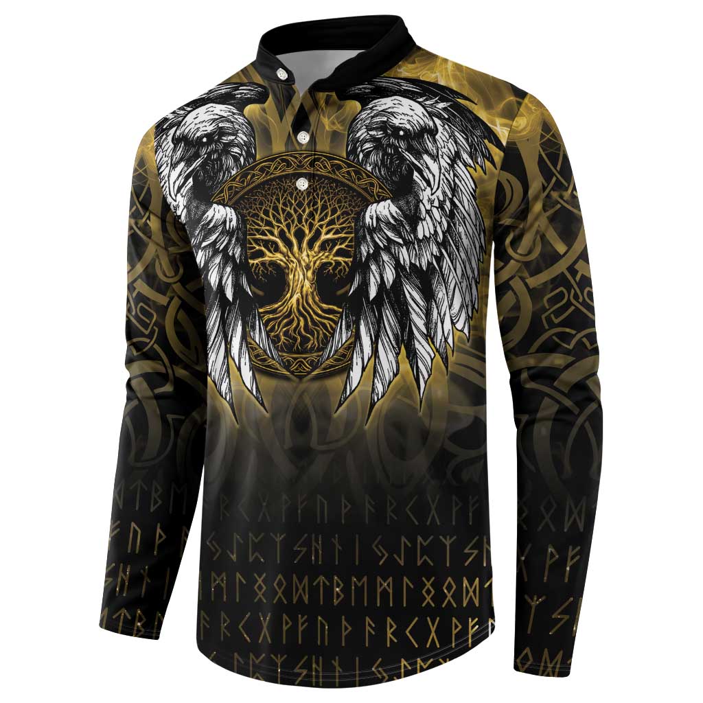 Personalized Cornwall Celtic Chough Button Sweatshirt With Tree Of Life - Wonder Print Shop