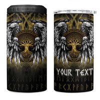 Personalized Cornwall Celtic Chough 4 in 1 Can Cooler Tumbler With Tree Of Life - Wonder Print Shop