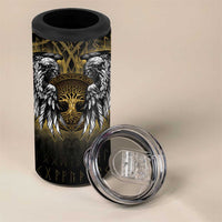 Personalized Cornwall Celtic Chough 4 in 1 Can Cooler Tumbler With Tree Of Life - Wonder Print Shop