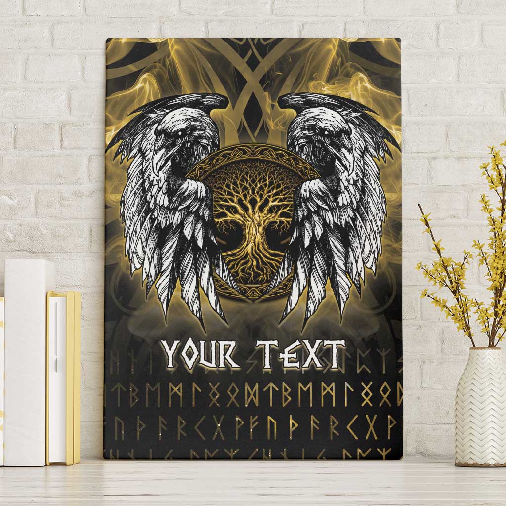 Personalized Cornwall Celtic Chough Canvas Wall Art With Tree Of Life - Wonder Print Shop