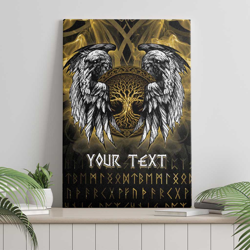 Personalized Cornwall Celtic Chough Canvas Wall Art With Tree Of Life - Wonder Print Shop