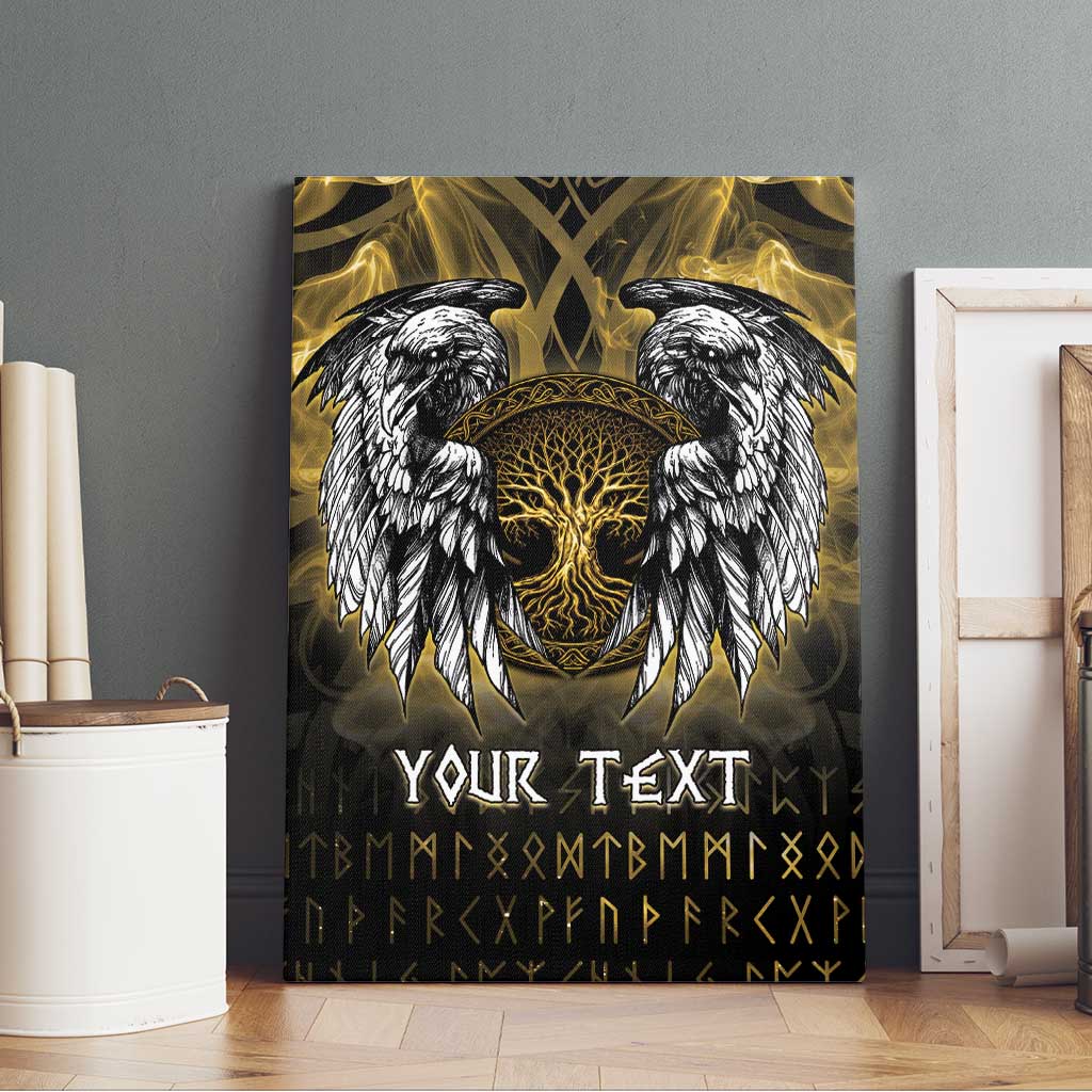 Personalized Cornwall Celtic Chough Canvas Wall Art With Tree Of Life - Wonder Print Shop