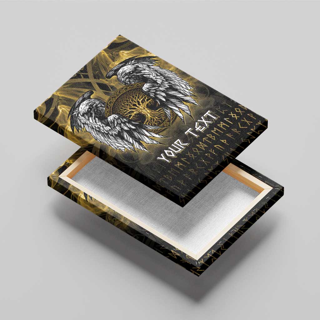 Personalized Cornwall Celtic Chough Canvas Wall Art With Tree Of Life - Wonder Print Shop