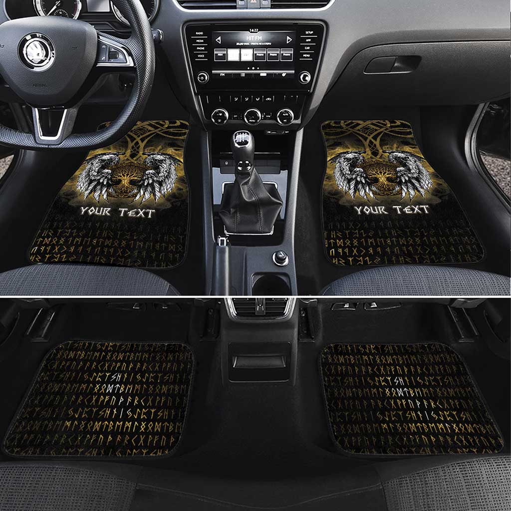 Personalized Cornwall Celtic Chough Car Mats With Tree Of Life - Wonder Print Shop