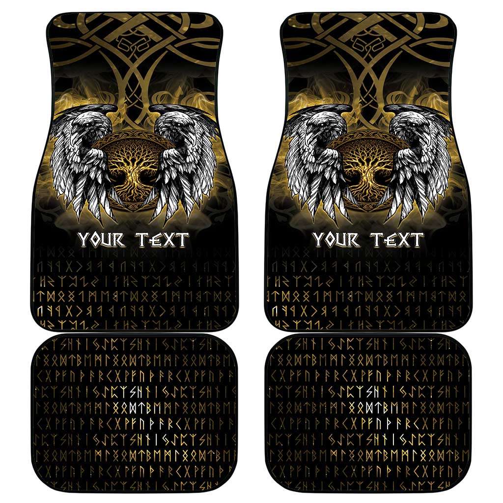 Personalized Cornwall Celtic Chough Car Mats With Tree Of Life - Wonder Print Shop
