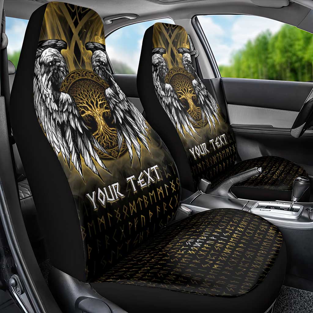 Personalized Cornwall Celtic Chough Car Seat Cover With Tree Of Life - Wonder Print Shop