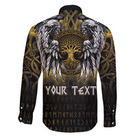 Personalized Cornwall Celtic Chough Family Matching Long Sleeve Bodycon Dress and Hawaiian Shirt With Tree Of Life - Wonder Print Shop