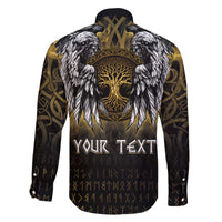 Personalized Cornwall Celtic Chough Family Matching Off The Shoulder Long Sleeve Dress and Hawaiian Shirt With Tree Of Life - Wonder Print Shop