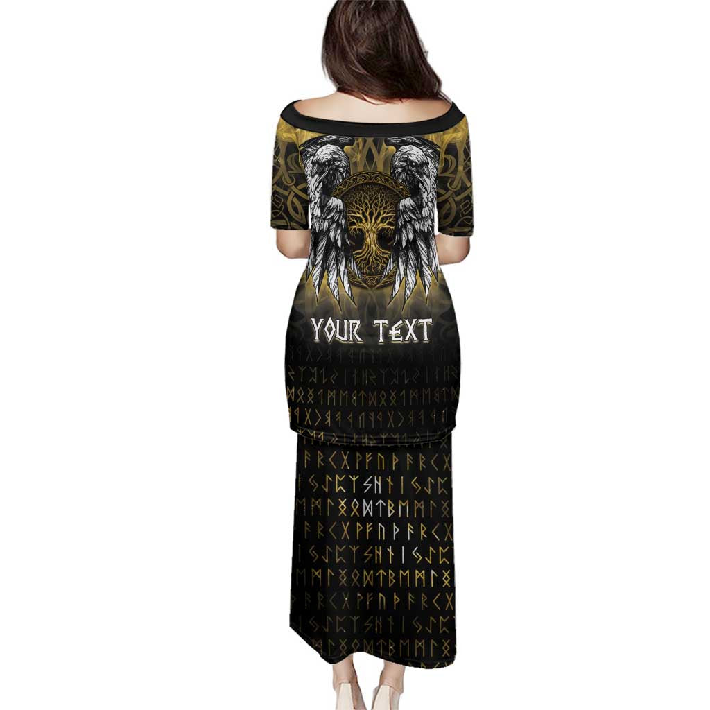 Personalized Cornwall Celtic Chough Family Matching Puletasi and Hawaiian Shirt With Tree Of Life - Wonder Print Shop