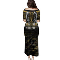 Personalized Cornwall Celtic Chough Family Matching Puletasi and Hawaiian Shirt With Tree Of Life - Wonder Print Shop