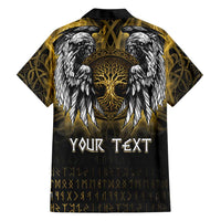 Personalized Cornwall Celtic Chough Family Matching Short Sleeve Bodycon Dress and Hawaiian Shirt With Tree Of Life - Wonder Print Shop