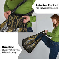 Personalized Cornwall Celtic Chough Grocery Bag With Tree Of Life - Wonder Print Shop