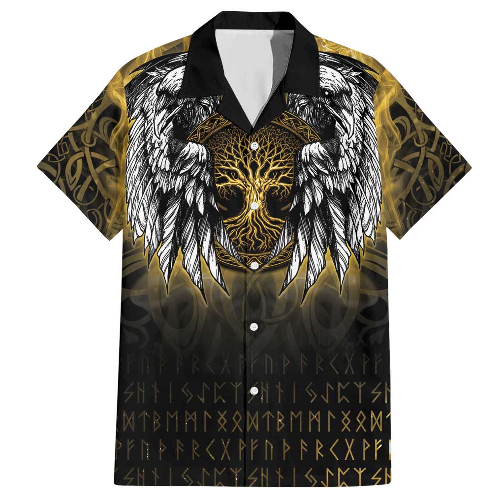 Personalized Cornwall Celtic Chough Hawaiian Shirt With Tree Of Life - Wonder Print Shop