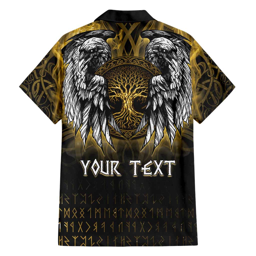 Personalized Cornwall Celtic Chough Hawaiian Shirt With Tree Of Life - Wonder Print Shop