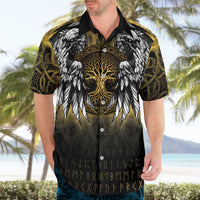 Personalized Cornwall Celtic Chough Hawaiian Shirt With Tree Of Life - Wonder Print Shop