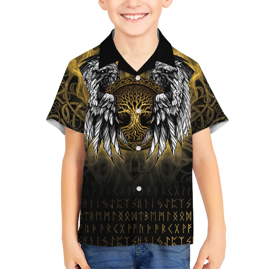 Personalized Cornwall Celtic Chough Hawaiian Shirt With Tree Of Life - Wonder Print Shop