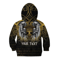 Personalized Cornwall Celtic Chough Kid Hoodie With Tree Of Life - Wonder Print Shop