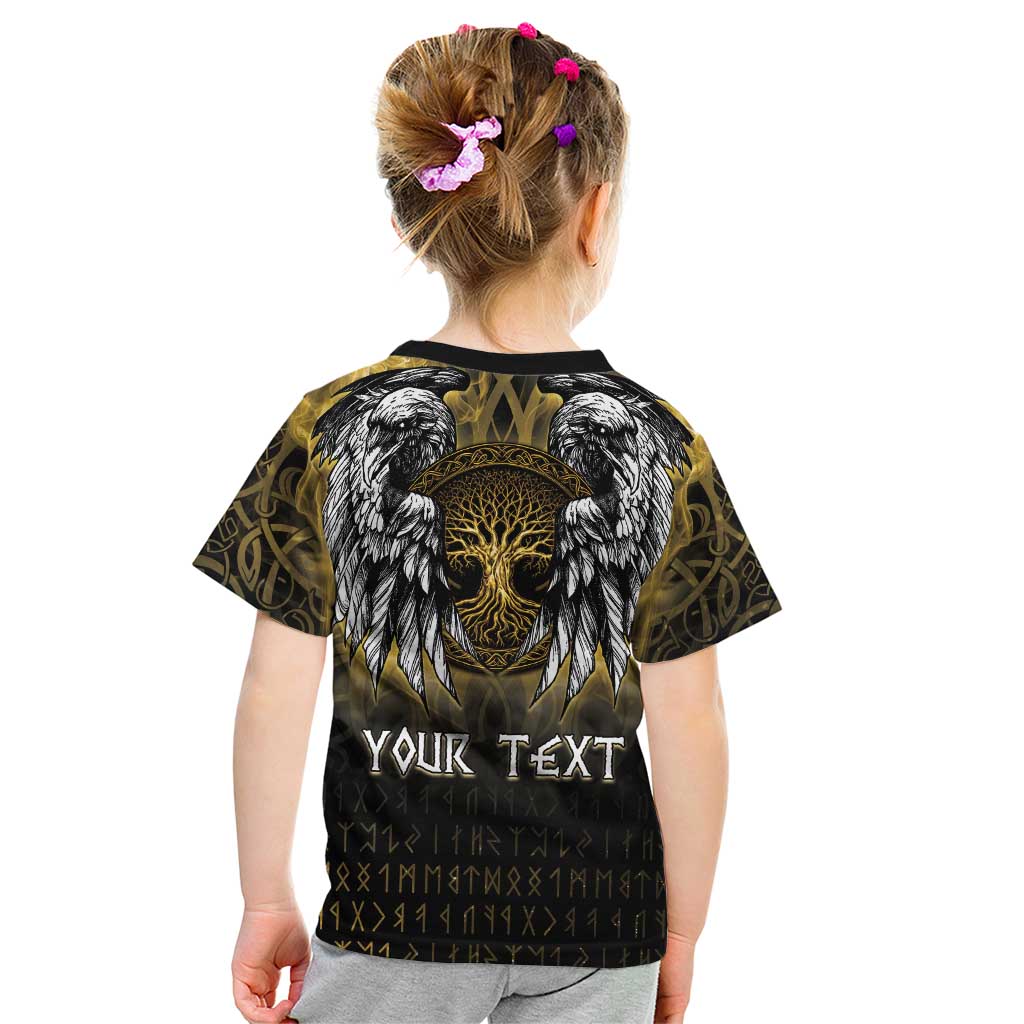 Personalized Cornwall Celtic Chough Kid T Shirt With Tree Of Life - Wonder Print Shop