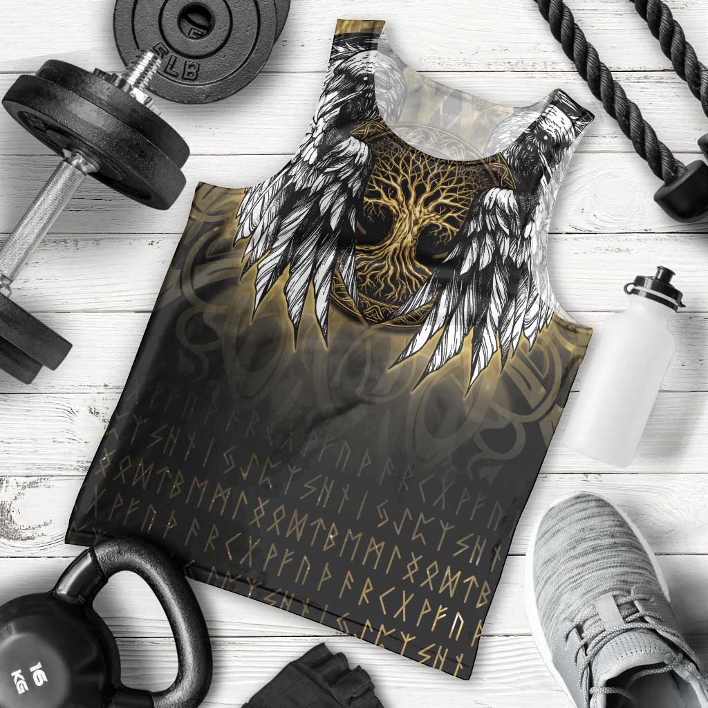 Personalized Cornwall Celtic Chough Men Tank Top With Tree Of Life - Wonder Print Shop