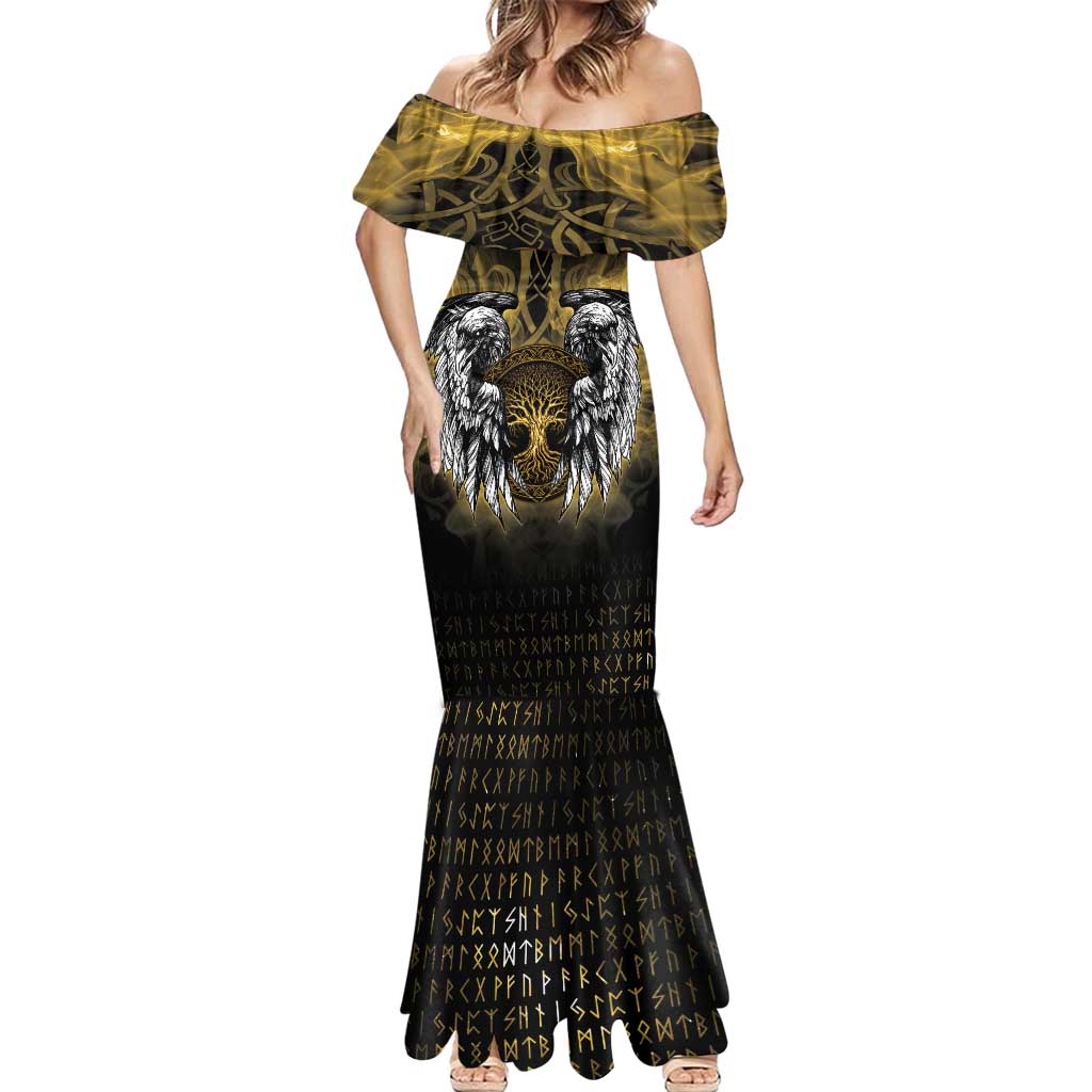 Personalized Cornwall Celtic Chough Mermaid Dress With Tree Of Life - Wonder Print Shop