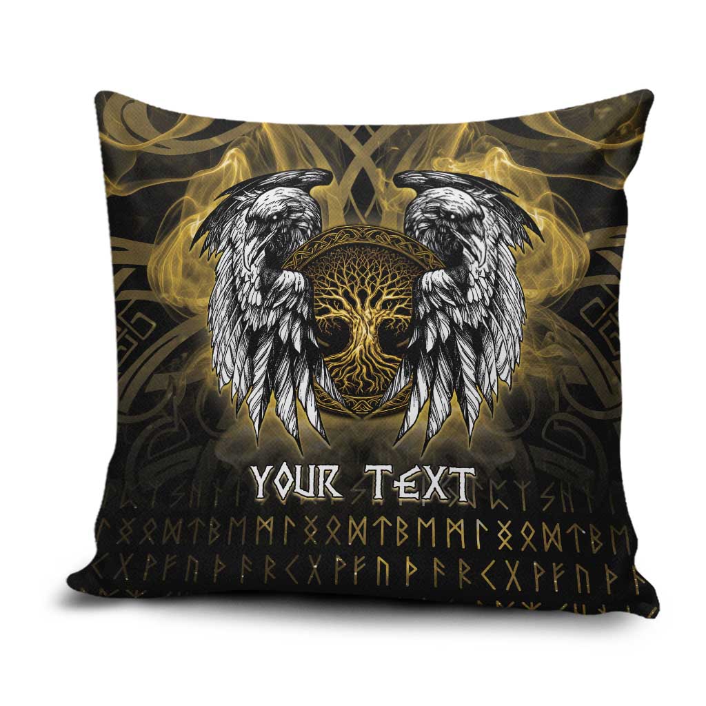 Personalized Cornwall Celtic Chough Pillow Cover With Tree Of Life - Wonder Print Shop