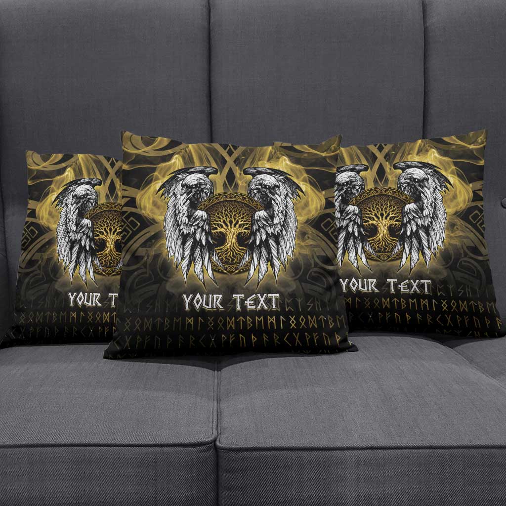 Personalized Cornwall Celtic Chough Pillow Cover With Tree Of Life - Wonder Print Shop