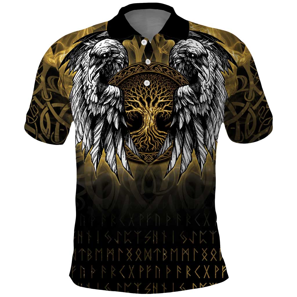 Personalized Cornwall Celtic Chough Polo Shirt With Tree Of Life - Wonder Print Shop
