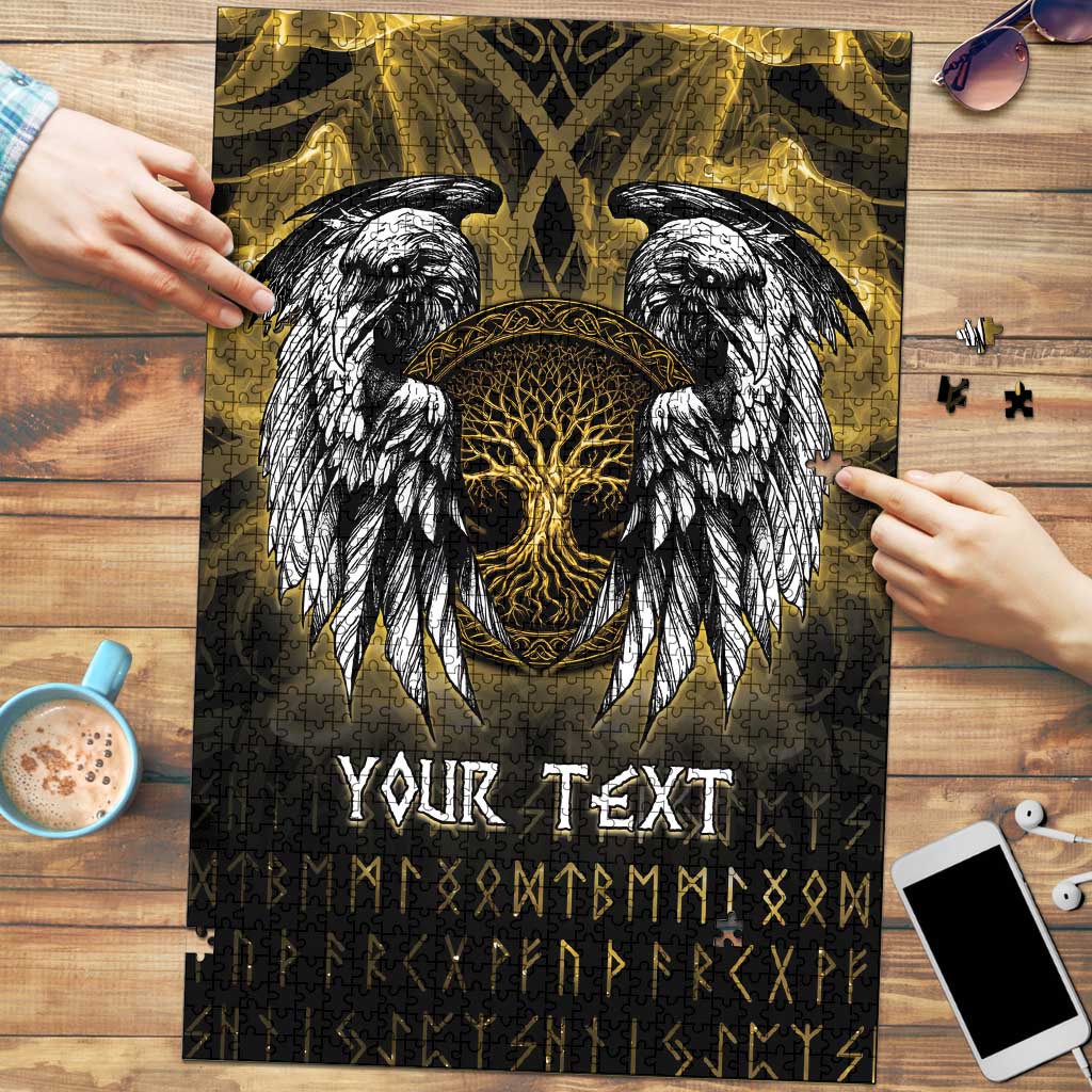 Personalized Cornwall Celtic Chough Puzzle With Tree Of Life - Wonder Print Shop