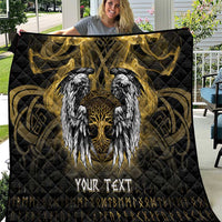 Personalized Cornwall Celtic Chough Quilt With Tree Of Life - Wonder Print Shop
