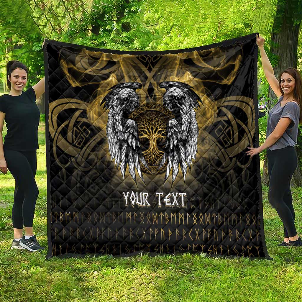 Personalized Cornwall Celtic Chough Quilt With Tree Of Life - Wonder Print Shop