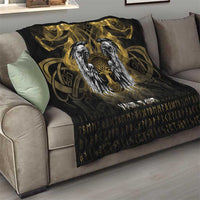 Personalized Cornwall Celtic Chough Quilt With Tree Of Life - Wonder Print Shop