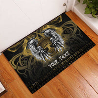Personalized Cornwall Celtic Chough Rubber Doormat With Tree Of Life - Wonder Print Shop