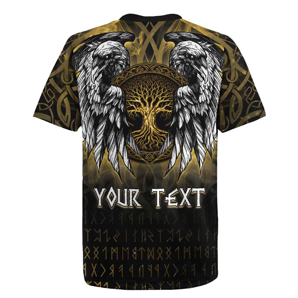 Personalized Cornwall Celtic Chough Rugby Jersey With Tree Of Life - Wonder Print Shop