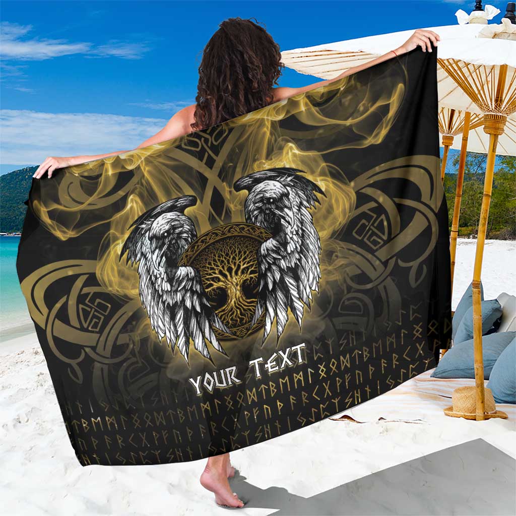 Personalized Cornwall Celtic Chough Sarong With Tree Of Life - Wonder Print Shop