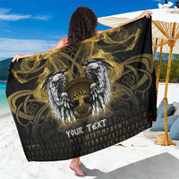 Personalized Cornwall Celtic Chough Sarong With Tree Of Life - Wonder Print Shop