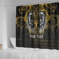 Personalized Cornwall Celtic Chough Shower Curtain With Tree Of Life - Wonder Print Shop