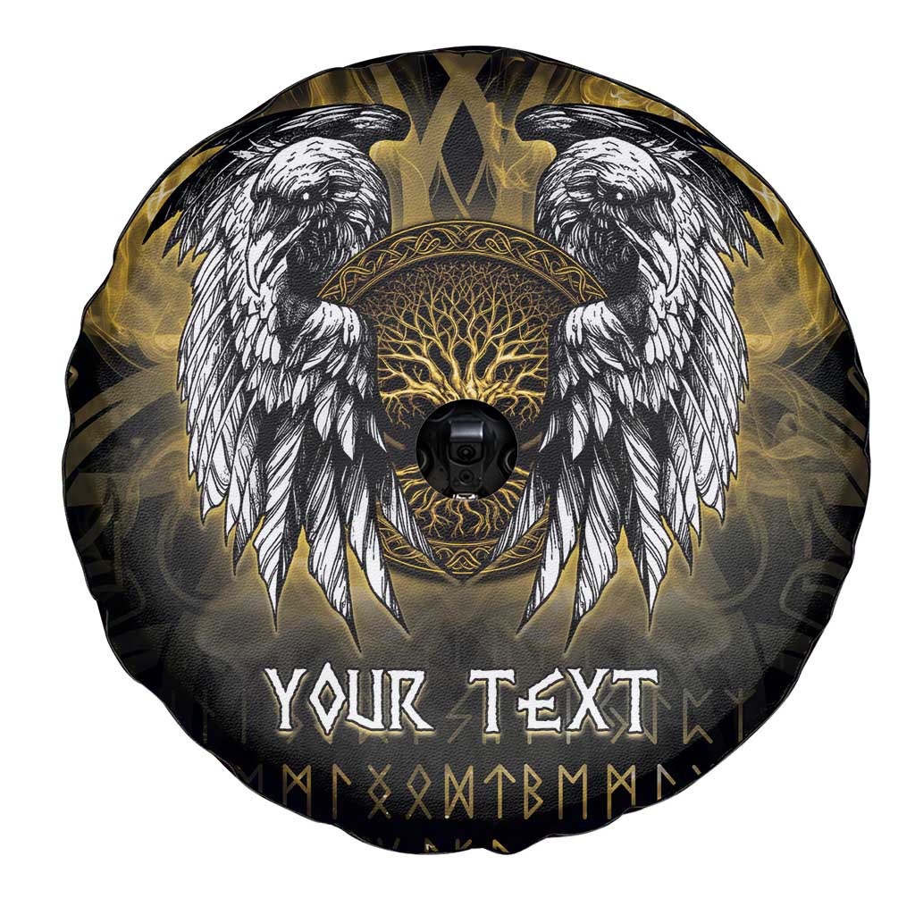 Personalized Cornwall Celtic Chough Spare Tire Cover With Tree Of Life - Wonder Print Shop